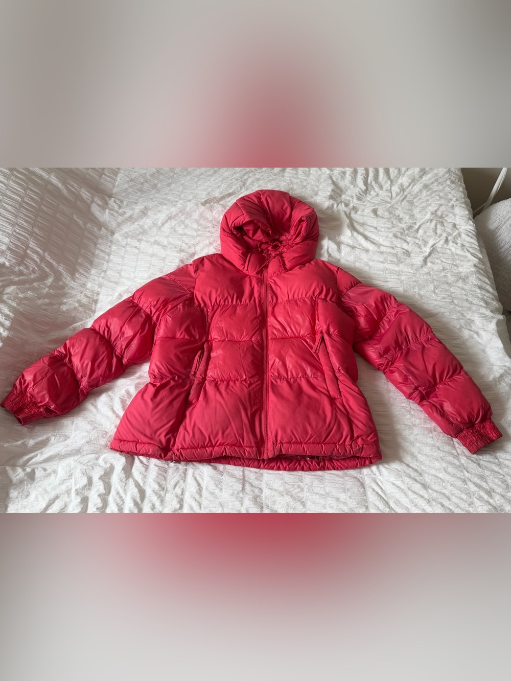 Columbia Girls’ Bright Red Hooded Puffer Jacket